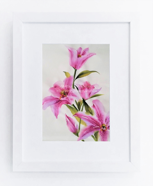 8x10 Pink Lily